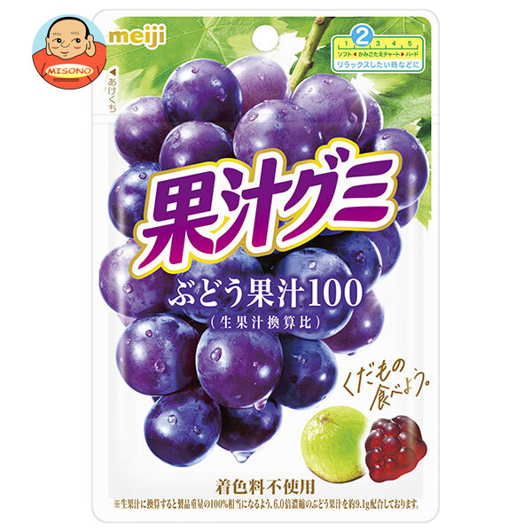 明治 果汁グミ ぶどう 54g×10袋入｜ 送料別
