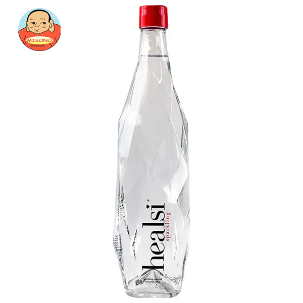 magnet healsi(ヘアルシ) SPARKLING GLASS BOTTLE CRYSTAL 850ml×6本入