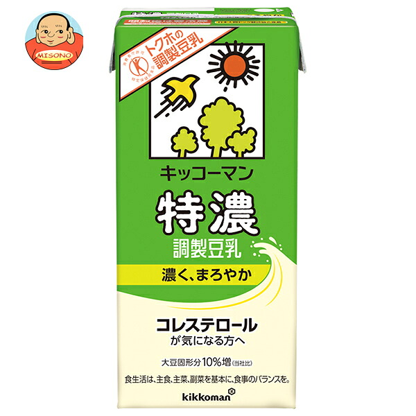 キッコーマン 特濃調製豆乳【特定保健用食品 特保】 1000ml紙パック×12(6×2)本入