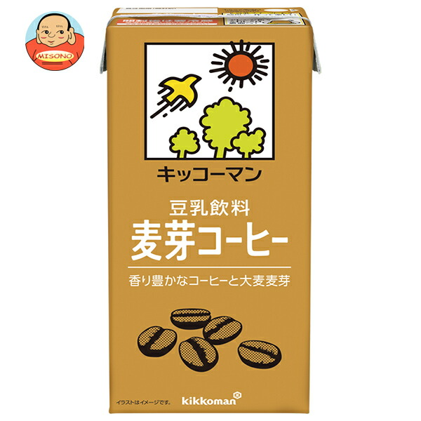 キッコーマン 豆乳飲料 麦芽コーヒー 1000ml紙パック×12(6×2)本入