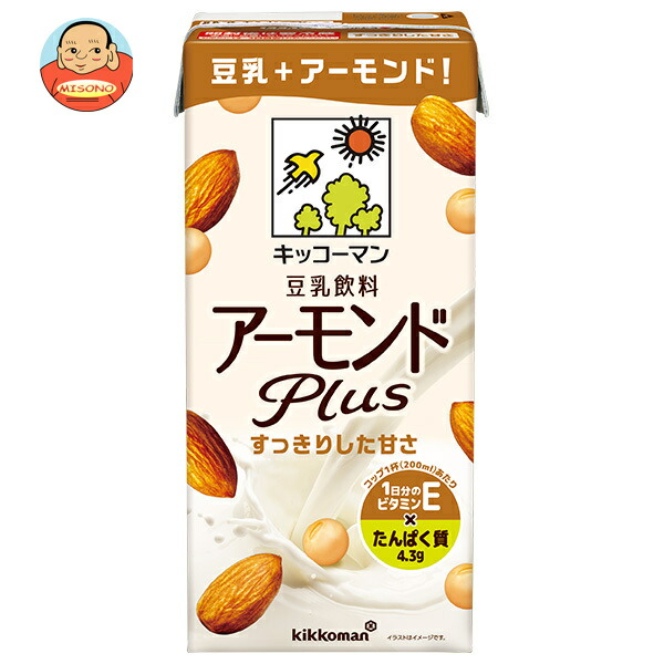キッコーマン 豆乳飲料 アーモンドPlus 1000ml紙パック×6本入