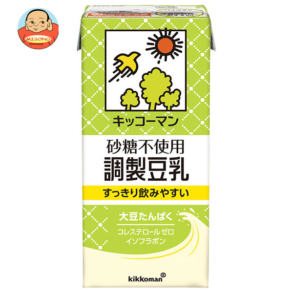 キッコーマン 砂糖不使用 調整豆乳 1000ml紙パック×12(6×2)本入