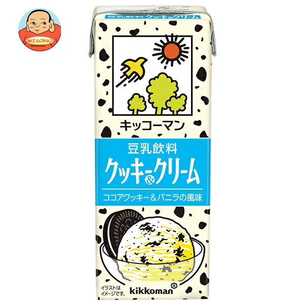 キッコーマン 豆乳飲料 クッキー&クリーム 200ml紙パック×18本入