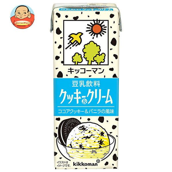 キッコーマン 豆乳飲料 クッキー&クリーム 200ml紙パック×18本入