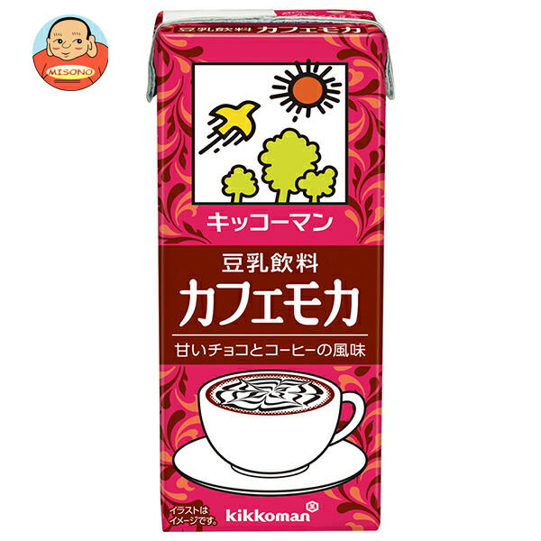 キッコーマン 豆乳飲料 カフェモカ 200ml紙パック×18本入