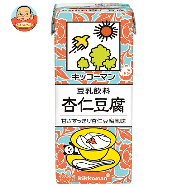 キッコーマン 豆乳飲料 杏仁豆腐 200ml紙パック×18本入