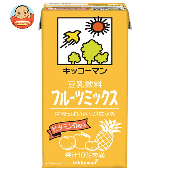 キッコーマン 豆乳飲料 フルーツミックス 1000ml紙パック×12(6×2)本入
