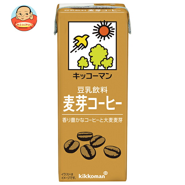 キッコーマン 豆乳飲料 麦芽コーヒー 200ml紙パック×18本入