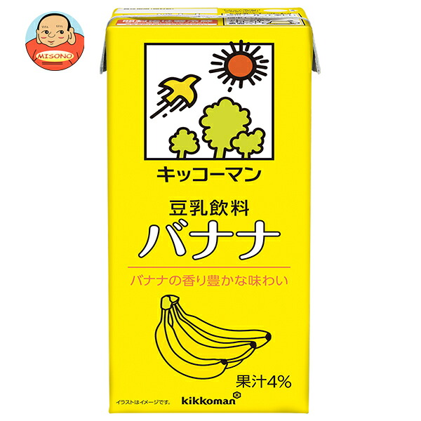 キッコーマン 豆乳飲料 バナナ 1000ml紙パック×12(6×2)本入