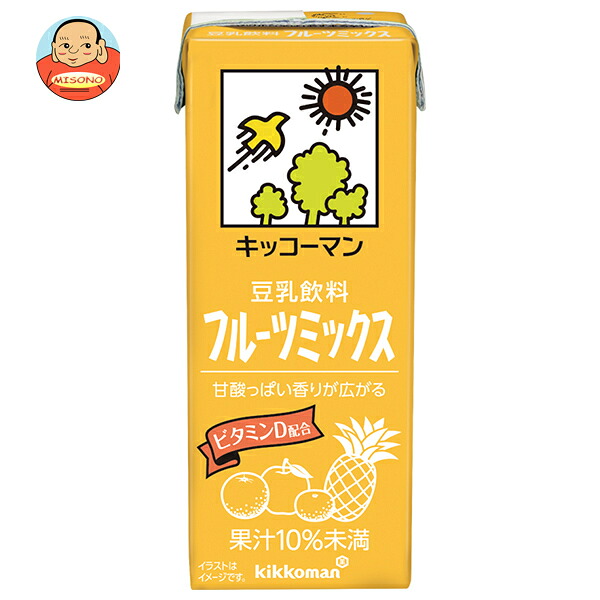 キッコーマン 豆乳飲料 フルーツミックス 200ml紙パック×18本入