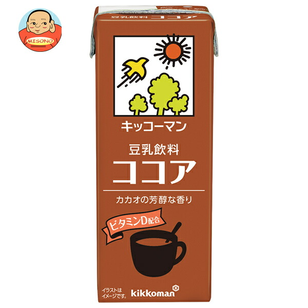 キッコーマン 豆乳飲料 ココア 200ml紙パック×18本入