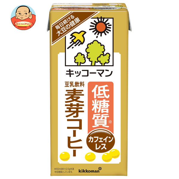 キッコーマン 低糖質 豆乳飲料 麦芽コーヒー 1000ml紙パック×12本入