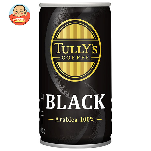 伊藤園 TULLY’S COFFEE(タリーズコーヒー) BLACK(ブラック) 165g缶×30本入