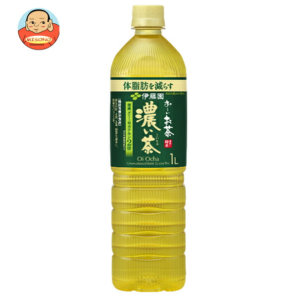 伊藤園 お～いお茶 濃い茶スリム 1Lペットボトル×12本入