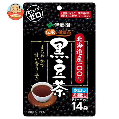 伊藤園 北海道産100% 黒豆茶 ティーバッグ (7.5g×14袋)×10袋入