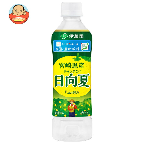 伊藤園 ニッポンエール 宮崎県産日向夏 500gペットボトル×24本入