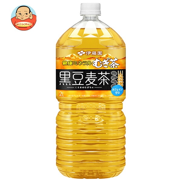 伊藤園 健康ミネラルむぎ茶 黒豆麦茶 2Lペットボトル×6本入