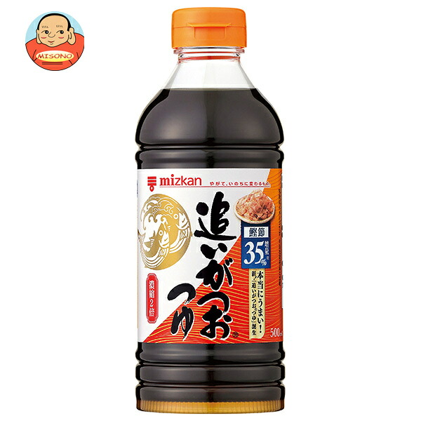 ミツカン 追いがつおつゆ2倍 500mlペットボトル×12本入