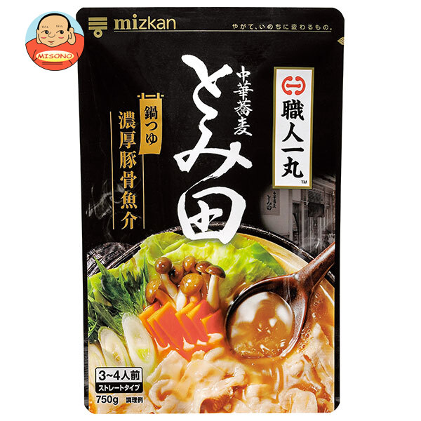 ミツカン 中華蕎麦とみ田監修 濃厚豚骨魚介鍋つゆ 750g×12袋入