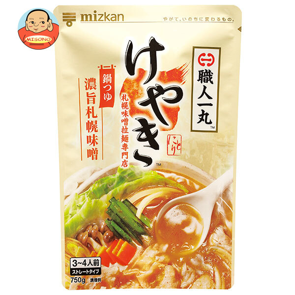 ミツカン 札幌味噌拉麺専門店けやき監修 札幌味噌鍋つゆ 750g×12袋入