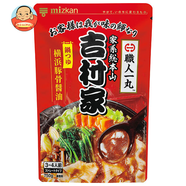 ミツカン 家系総本山 吉村家監修 横浜豚骨醤油鍋つゆ 750g×12袋入