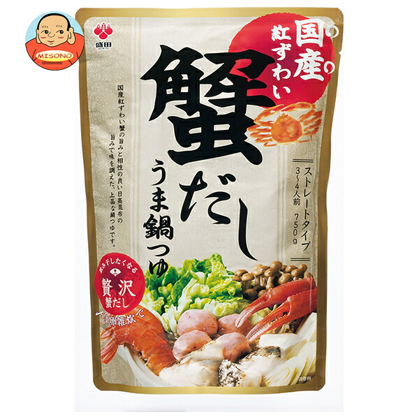 盛田(ハイピース) 盛田 国産紅ずわい 蟹だし うま鍋つゆ 750gパウチ×12袋入