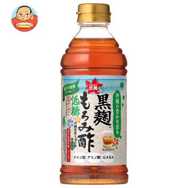 盛田(ハイピース) マルキン忠勇 黒麹もろみ酢 低糖 500mlペットボトル×6本入