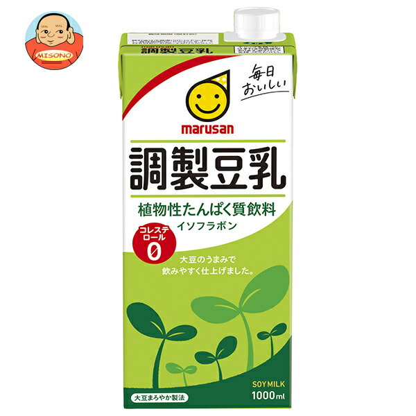 マルサンアイ 調製豆乳 1000ml紙パック×6本入