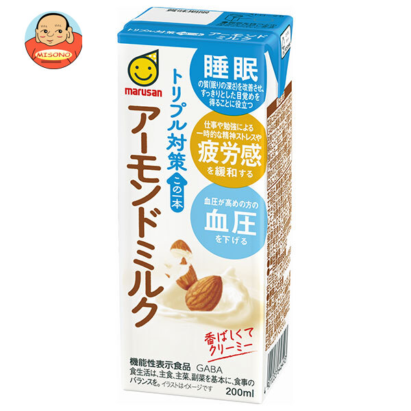 マルサンアイ トリプル対策 この一本 アーモンドミルク 200ml紙パック×24本入