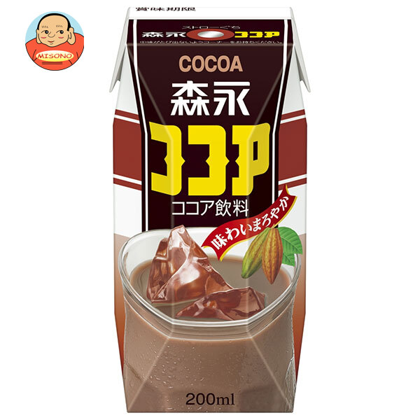 森永乳業 森永ココア(プリズマ容器) 200ml紙パック×24本入｜ 送料別
