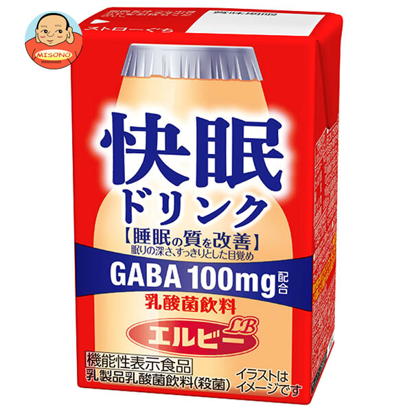 エルビー 快眠ドリンク 乳酸菌飲料 125ml紙パック×24本入