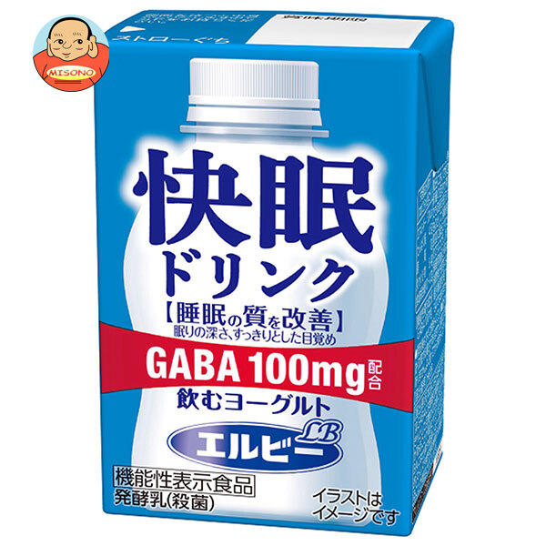 エルビー 快眠ドリンク 飲むヨーグルト 125ml紙パック×24本入