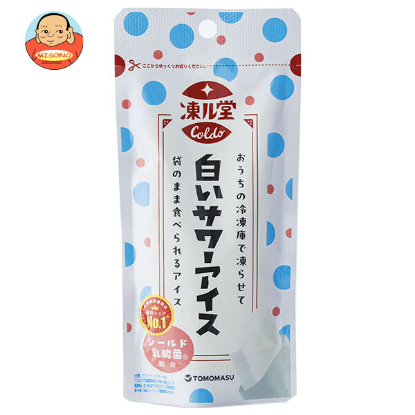友桝飲料 凍ル堂 白いサワーアイス 80gパウチ×36本入