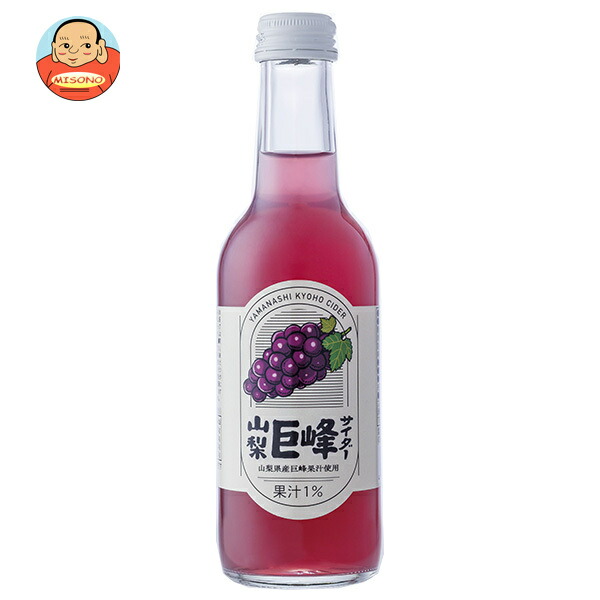 友桝飲料 山梨 巨峰サイダー 245ml瓶×24本入