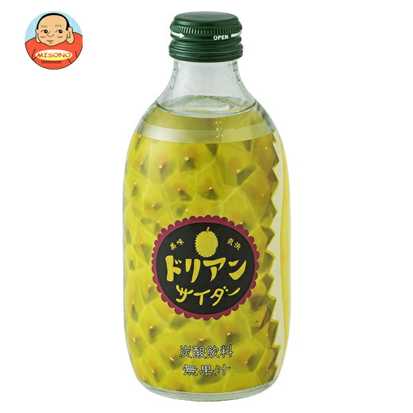 友桝飲料 ドリアンサイダー 300ml瓶×24本入