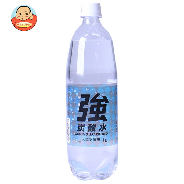 友桝飲料 強炭酸水(K) 1LPET×15本入