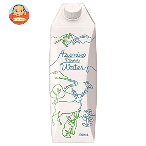 ゴールドパック AZUMINO(安曇野)Mineral Water(ミネラルウォーター) 1L紙パック×6本入