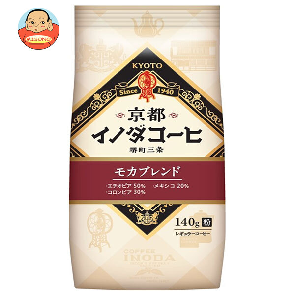 キーコーヒー 京都イノダコーヒ モカブレンド(粉) 140g×6袋入