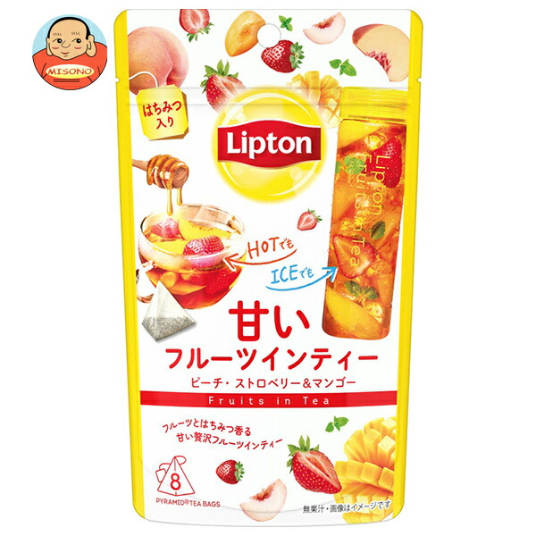 リプトン フルーツインティー ピーチ ストロベリー&マンゴー ティーバッグ 8P×6袋入