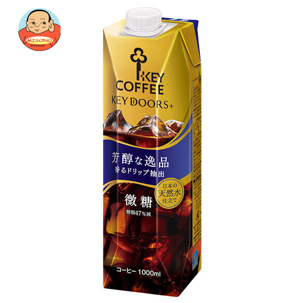 キーコーヒー リキッドコーヒー微糖 1L紙パック×6本入