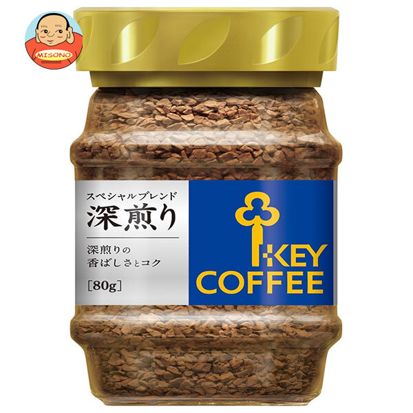 キーコーヒー インスタントコーヒー スペシャルブレンド 深煎り 80g瓶×12本入