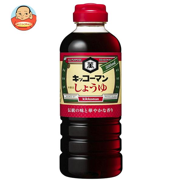 キッコーマン こいくちしょうゆ 500mlペットボトル×12本入