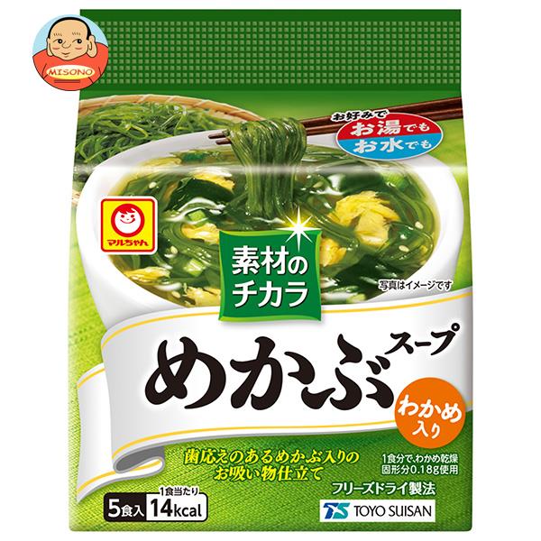 東洋水産 マルちゃん 素材のチカラ めかぶスープ (4.7g×5食)×6袋入