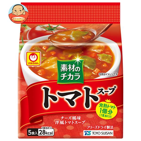 東洋水産 マルちゃん 素材のチカラ トマトスープ (8.1g×5食)×6袋入