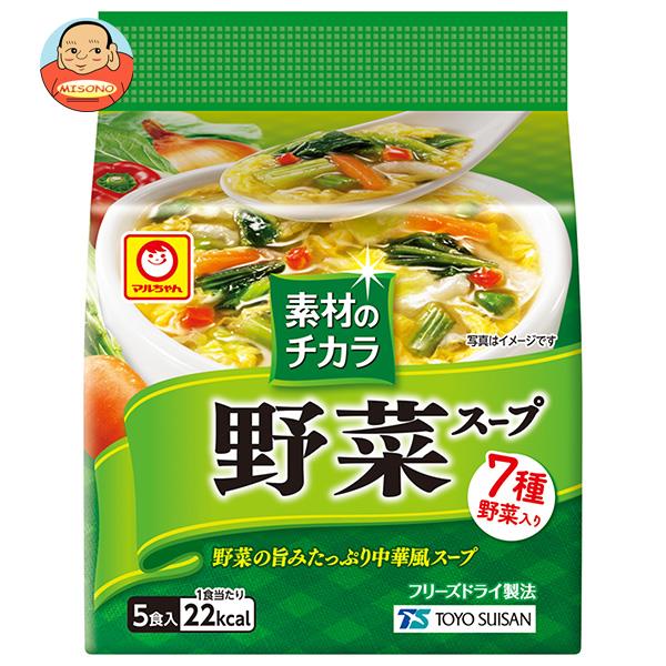 東洋水産 マルちゃん 素材のチカラ 野菜スープ (6g×5食)×6袋入