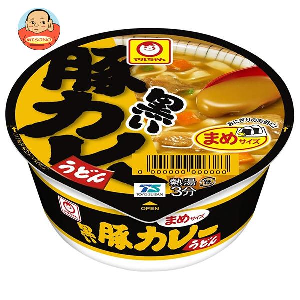 東洋水産 マルちゃん 黒いまめ豚カレーうどん 42g×24(12×2)個入