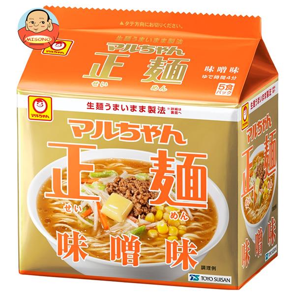 東洋水産 マルちゃん正麺 味噌味 (108g×5食)×6個入