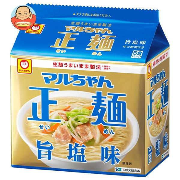 東洋水産 マルちゃん正麺 旨塩味 (112g×5食)×6個入
