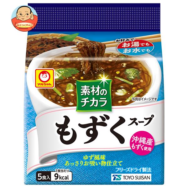 東洋水産 マルちゃん 素材のチカラ もずくスープ (3.6g×5食)×6袋入
