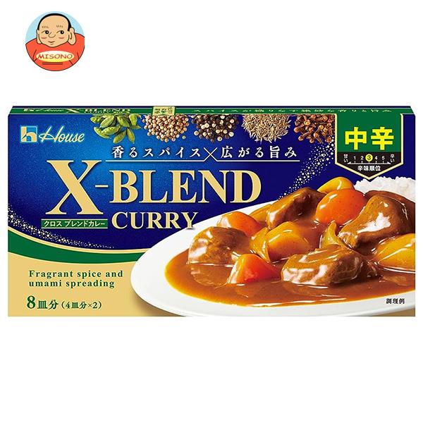 ハウス食品 クロスブレンドカレー 中辛 140g×10個入